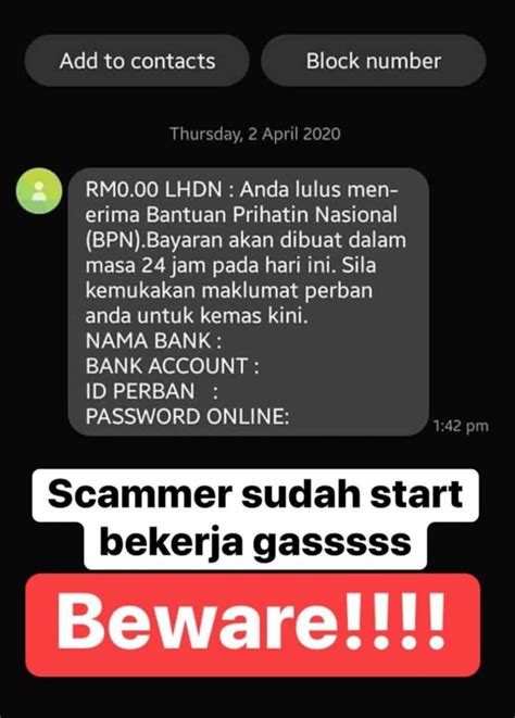 Bayaran bpn 2.0 akan dibuat hujung bulan oktober 2020 dan pada januari 2021. Bantuan Prihatin Nasional (BPN) : Watch Out For Scam SMS! | Tech ARP