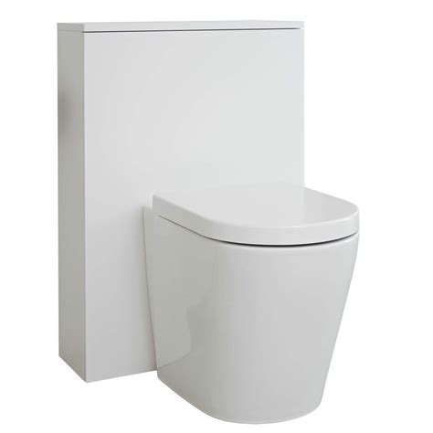 Cassette wc interne e esterne milano. Milano Oxley - White 600mm WC Unit