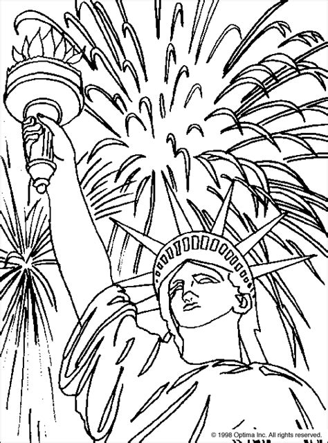 675x647 fireworks lady liberty coloring page. statue of liberty coloring pages for kids - Google Search ...