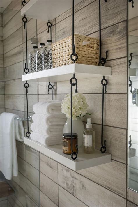 Shop for wooden bathroom shelves online at target. Rustic Farmhouse Bathroom Ideas - Hative