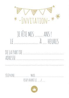 Créez l'invitation anniversaire parfaite pour votre fille. Carte d'invitation anniversaire gratuite à imprimer pour ...