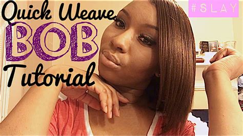 But if you are elderly, it gives you a youthful feeling. Quick Weave Bob Tutorial - YouTube