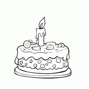 600x646 happy birthday cake topper banner printable birthday cake. Birthday Cake Coloring Page | Crafts and Worksheets for ...