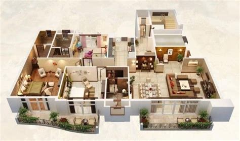 25 Three Bedroom House/Apartment Floor Plans | Apartment ...