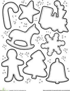 While i love decorating cookies with lots of color, especially with the kids, sometimes i really want to create pretty cookies. Christmas Cookie Decorating Activity | Christmas coloring sheets, Christmas ornament template ...