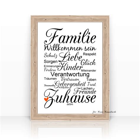 Auch der eintritt in die jüdische religion ist mit einem tauchbad verbunden. "Familie" Familienposter Kunstdruck | Personalisierte ...