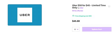 Maybe you would like to learn more about one of these? Expired Jet.com: $50 Uber Gift Card for $45 Max 10 - Doctor Of Credit