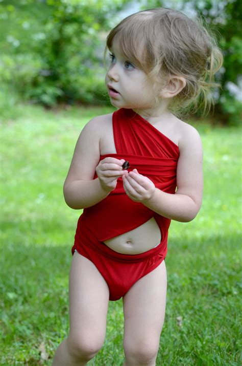 Two young girls' first sip. Petite Bathing Suit Extra Small Wrap-around Swimsuit Solid ...
