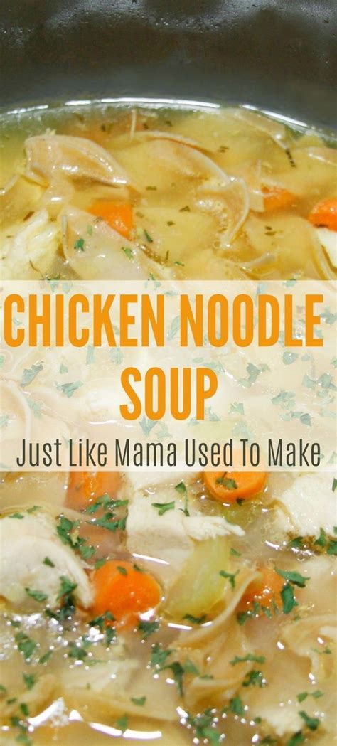 Egg noodles may be used 1 stalk celery (opt.) 1 carrot, grated (opt.) 1 tbsp. Homemade Chicken Noodle Soup - Two Southern Sweeties ...