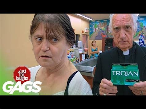 Buying condom is a smart step, it shows a sense of responsibility: Epic Old Man - Condom Priest - YouTube
