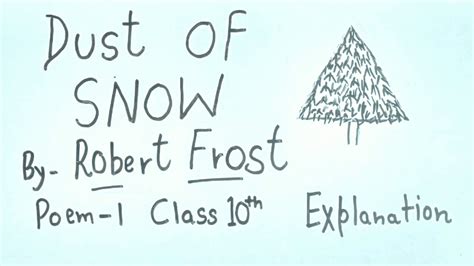 Need ka nirman phir phir. Dust of snow class 10 | explained in full hindi | Poem -1 ...