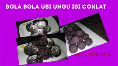 Gambar bola ubi isi coklat. Bola bola ubi ungu isi coklat ⬇ pinasthika fadhilah - YouTube