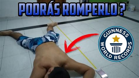 También se decidirán los 400 m masculinos y los 110 m vallas. ROMPO RECORD MUNDIAL GUINNESS de MAXIMAS FLEXIONES DE ...