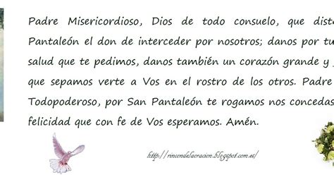 Bendito san pantaleón, abogado y protector, pídele al señor que nos libere de. Rincón de la Oración: Estampas Oraciones de San Pantaleón