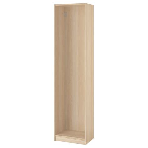 Checked instructions for pax install. PAX Wardrobe frame - white stained oak effect - IKEA