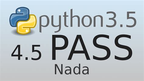 4.5 pass - Tutorial de Python em Português - YouTube