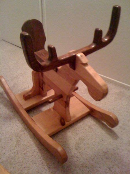 Here are ten handmade rockers that add artistry to this enduring toy (we even included a horse for good measure).the prices are. rocking moose | Wood toys, Woodworking, Wood shop projects