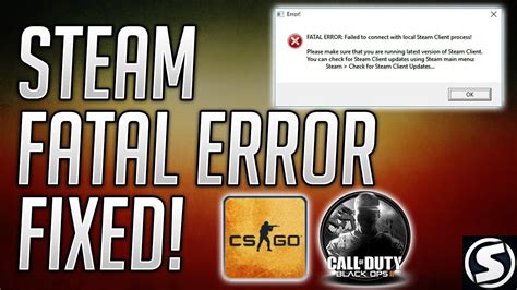 We did not find results for: FATAL ERROR:Failed To Connect With Local Steam Client ...