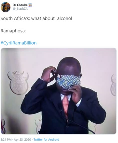 President cyril ramaphosa (l) and ace magashule (r) come from rival factions of the ancimage south africa's president cyril ramaphosa has admitted to the failure of the ruling party to prevent. Ramaphosa Memes / Watch Lol Ramaphosa On Face Mask Mishap ...