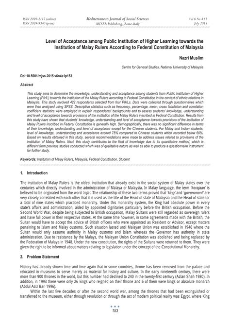 Matters over which the state legislatures have been permitted to make laws are: (PDF) Level of Acceptance among Public Institution of ...