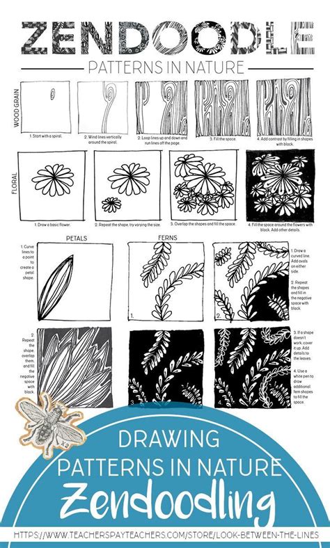 4,824 likes · 6 talking about this. Zendoodle Printable Activity Sheet: Finding Patterns in Nature (With images) | Patterns in ...