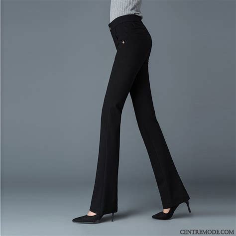 Les deux pantalons sont top ! Pantalon Large Noir Femme, Pantalon Femme Taille Haute ...