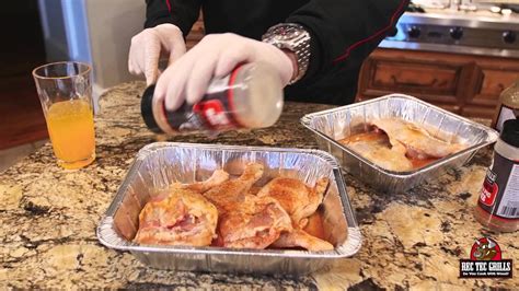 The cook time depends on the size of the breast but you want the meat to look opaque. BBQ Chicken on the REC TEC Grill - YouTube