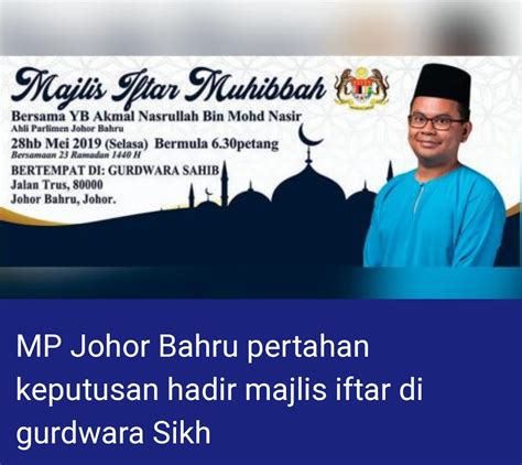 Akmal nasrullah mohd nasir (16 eylül 1986 doğumlu), daha çok bilinen adıyla akmal nasir, bir malezya politikacı. Saidina Umar Pun Tak Sedia Lakukan, Tinggi Maqam AP JB ...