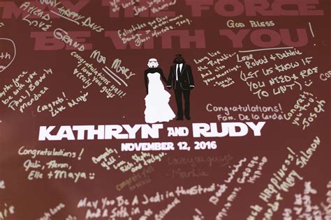 Each guest signs a wooden game piece, so the couple can reminisce on their special. Star Wars Wedding Guest book Alternative, Star Wars ...