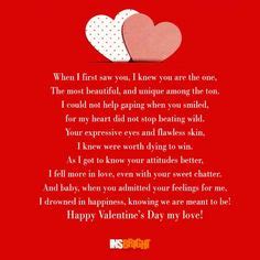 Buying a card or some candy from the store only shows that you're doing what's expected. 9 Valentines Day Poems With Pictures ideas | valentines ...