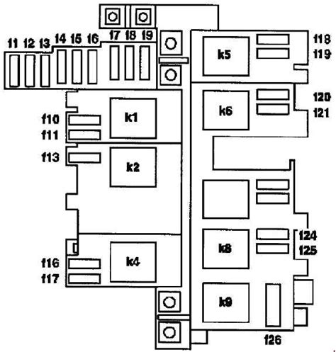 Front sam & fuse/relay box (n10/1) page #4. Mercedes M-Class w163 (1997 - 2005) - fuse box diagram - Auto Genius