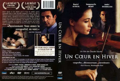 A heart in winter (un coeur en hiver) (a heart of stone) quotes. Jaquette DVD de Un coeur en hiver - Cinéma Passion