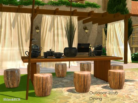 Sims 4 outdoor • download free and quality custom content for the sims 4 and the sims 3 | furniture sets and single objects ShinoKCR's Outdoor 2016 - Dining