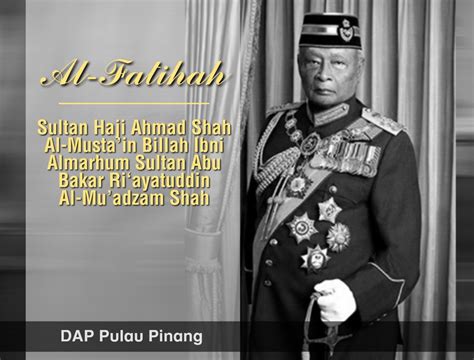 Sembah takziah dan moga allah memuliakan kepulangannya di hari yang mulia ini. Bekas Sultan Pahang, Sultan Ahmad Shah mangkat, berumur 88 ...