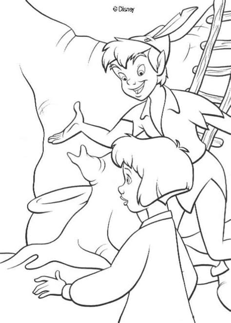 Illustrations are printed on both sides of the pages. Peter Pan Coloring Pages in 2020 | Cartoon coloring pages ...