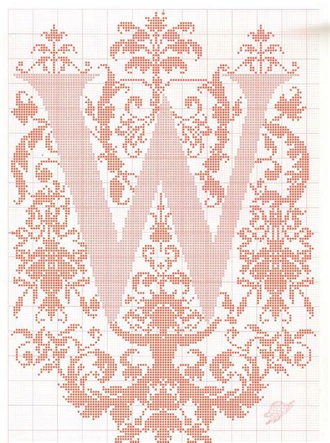 A full alphabet set is included in this free pattern so you can create your own monogram or slogan. cross stitch alphabet in 2 colors- very ornate monogram 26 ...