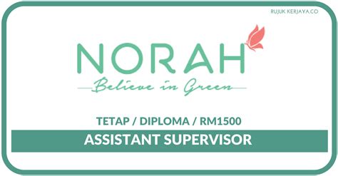 Pemohon daripada warganegara malaysia yang berminat dan memenuhi kriteria yang telah ditetapkan dijemput untuk memohon jawatan kosong d. Jawatan Kosong Terkini NORAH ~ Assistant Supervisor ...