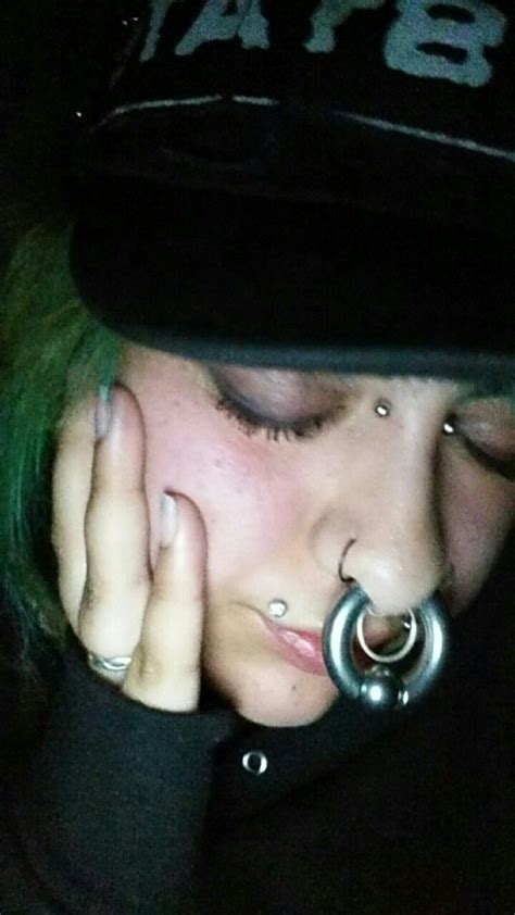 It can be stretched after the initial piercing best to start with a circular barbell, a staple or septum retainer, or a captive bead ring. Facial piercings image by Nate Cryptos on PIERCE