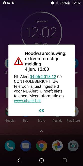 Nl alert biedt waardevolle informatie bij noodsituaties en is sinds de introductie meer dan 200 keer ingezet bij bijvoorbeeld branden, noodweer en het. NL-Alert controlebericht: vandaag krijg je een melding op ...