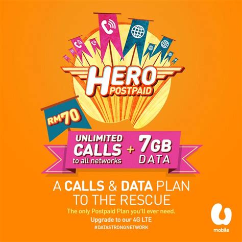 U mobile now offers unlimited mobile internet plan for its prepaid users which costs only rm28 per month. U Mobile HERO Plan : RM70/month with Unlimited Calls & 7GB ...