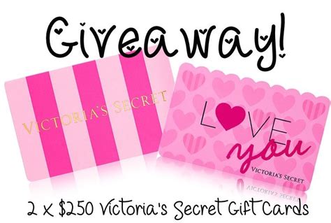 Use reward gift cards before they expire: Huge double giveaway: $250 Victoria's Secret Gift Cards ...