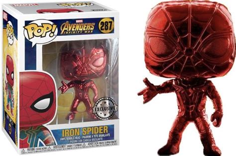 We measured up the boxes to other real funko pops and yes you sold me a fake!!!!! Funko POP Vinyl Red Chrome Iron Spider Exclusive No 287 ...