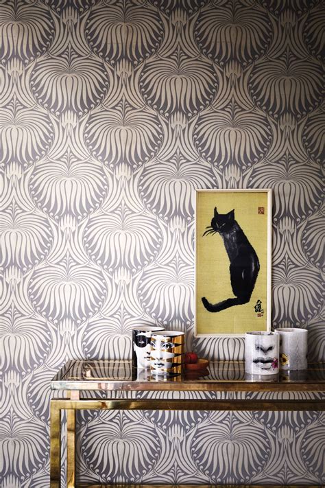 Page 2 of 2 < prev 1 2. Farrow & Ball Lotus Wallpaper | Lotus wallpaper, Metallic ...