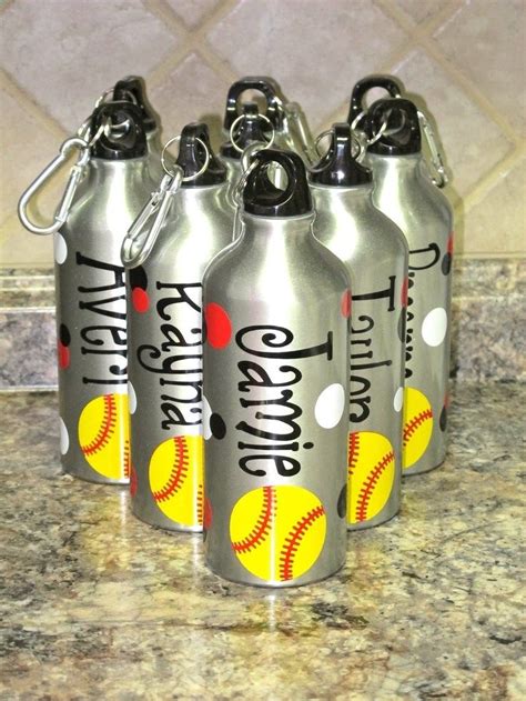 Looking for gift ideas for the baseball player in your life? Personalized Aluminum Water Bottle-Baseball/Softball. $10 ...