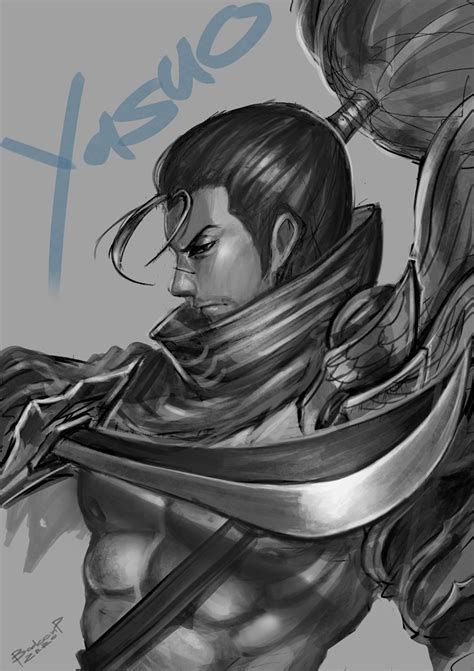 New and clean images and all of for you! Yasuo by BADCOMPZERO on DeviantArt