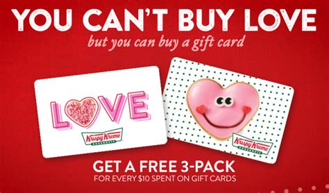 Wed, jul 28, 2021, 4:00pm edt Krispy Kreme, Get Free 3-Pack With Purchase Of $10 Gift ...