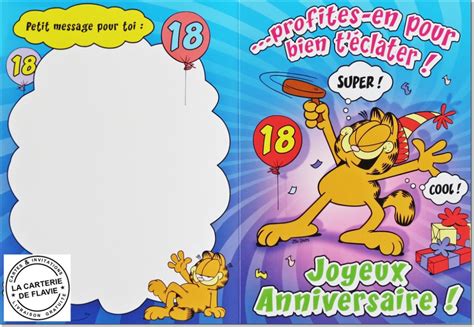 Texte anniversaire pour un garcon de 12 ans; Carte D'anniversaire Humoristique Pour 18 Ans Elegant ...