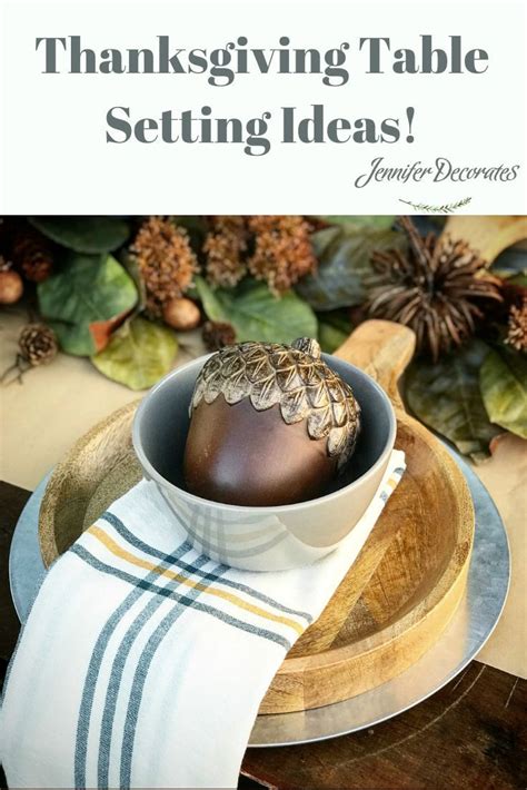 Plus, they're unbelievably easy and inexpensive to diy. Easy and Inexpensive Natural Thanksgiving Table Setting ...