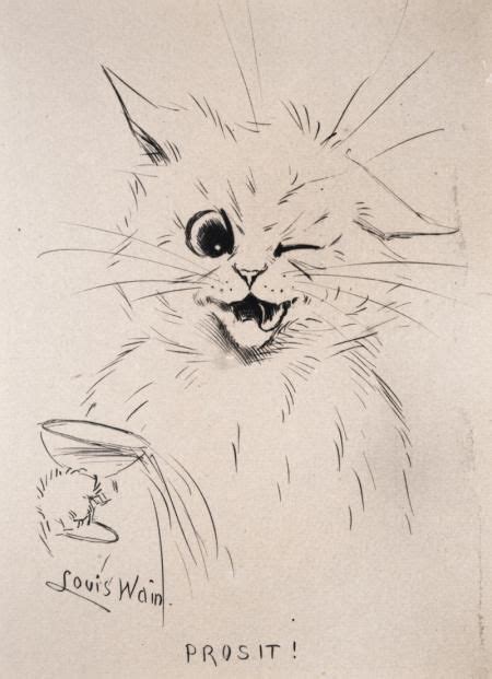 Let's explore the story behind his 'obsession'. Louis Wain | Cat art, Louis wain cats, Cat drawing
