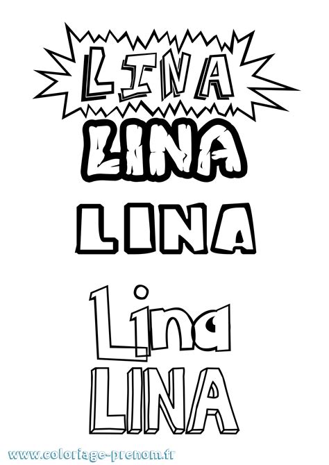 Pin by lexis rowley on cute bff drawings best friend drawings. Coloriage du prénom Lina : à Imprimer ou Télécharger ...